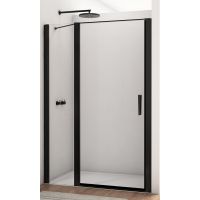 SanSwiss Divera drzwi prysznicowe 140 cm czarny mat/szkło przezroczyste D22T13100400607
