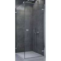 SanSwiss Escura ścianka prysznicowa 100 cm boczna srebrny połysk/szkło przezroczyste EST110005007