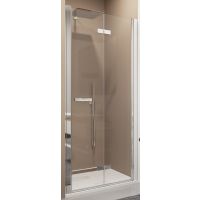 SanSwiss Swing-Line F drzwi prysznicowe 75 cm prawe biały/szkło przezroczyste SLF1D07500407
