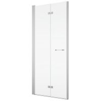 SanSwiss Solino drzwi prysznicowe 100 cm uchylne srebrny połysk/szkło przezroczyste SOLF1G1005087