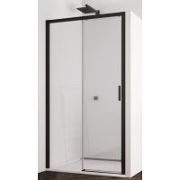 SanSwiss Top-Line S drzwi prysznicowe 150 cm lewe czarny mat/szkło przezroczyste TLS2G1500607