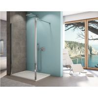 SanSwiss Top Line S Walk-In ścianka prysznicowa 140 cm wolnostojąca srebrny połysk/szkło przezroczyste TOPF21405007