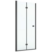 Roca Capital drzwi prysznicowe 90 cm czarny mat/szkło przezroczyste AM4509016M