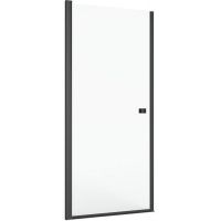 Roca Capital drzwi prysznicowe 80 cm wnękowe czarny mat/szkło przezroczyste AM4708016M