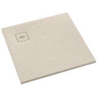 Schedline Protos Cashmere Stone brodzik kwadratowy 90x90 cm beżowy 3SP.P1K-9090/PK/ST-M1/PK/ST