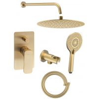 Sapho Spy zestaw prysznicowy podtynkowy złoty mat PY42/19-01