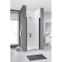 Sanplast Prestige III DJ/PRIII drzwi prysznicowe 90 cm czarny mat/szkło przezroczyste 600-073-0750-59-401
