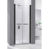 Sanplast Prestige III DD/PRIII drzwi prysznicowe 120 cm czarny mat/szkło przezroczyste 600-073-0960-59-401
