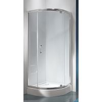 Sanplast TX KP1DJ/TX5b kabina prysznicowa 80 cm półokrągła srebrny błyszczący/szkło przezroczyste 600-271-0401-38-401