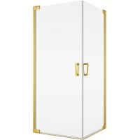 SanSwiss Cadura drzwi prysznicowe 90 cm lewe złoty/szkło przezroczyste CA1CG0901207