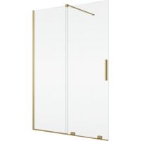 SanSwiss Amalia ścianka prysznicowa walk-in 120 cm złoty szczotkowany/szkło przezroczyste D35S21201307
