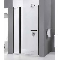Sanplast Prestige III DJ2/PRIII drzwi prysznicowe 110 cm czarny mat/szkło przezroczyste 600-073-0810-59-401
