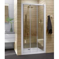 Sanplast Basic DTr/BASIC drzwi prysznicowe 90 cm biały/szkło przezroczyste 600-450-0930-01-400