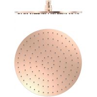 Tres Max-Tres deszczownica 30 cm okrągła matowe różowe złoto 24k 13413730OPM