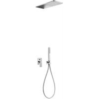 Tres Loft zestaw prysznicowy podtynkowy z deszczownicą chrom 200.180.05