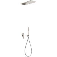 Tres Loft Colors zestaw prysznicowy podtynkowy z deszczownicą stal 200.180.05.AC