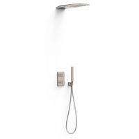 Tres Therm-Box zestaw prysznicowy podtynkowy termostatyczny z deszczownicą stal 20225055AC