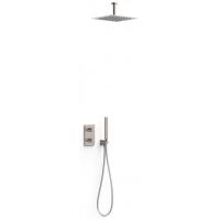 Tres Therm-Box zestaw prysznicowy podtynkowy termostatyczny z deszczownicą stal 21125003AC