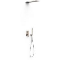 Tres Project zestaw prysznicowy podtynkowy z deszczownicą stal 21128005AC