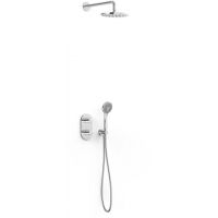 Tres Therm-Box zestaw prysznicowy podtynkowy termostatyczny z deszczownicą chrom 21525004