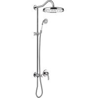 Tres Monoclasic zestaw prysznicowy podtynkowy z deszczownicą chrom 242.177.03