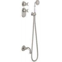 Tres Monoclasic zestaw prysznicowy z baterią podtynkową termostatyczną stal 242.352.01.AC