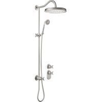 Tres Monoclasic zestaw prysznicowy podtynkowy termostatyczny z deszczownicą stal 242.352.03.AC