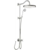 Tres Monoclasic zestaw prysznicowy ścienny stal 242.476.01.AC