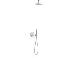 Tres Slim Exclusive zestaw prysznicowy podtynkowy z deszczownicą chrom 26228003