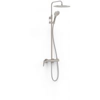Tres Fuji zestaw prysznicowy ścienny z deszczownicą stal 28119701AC