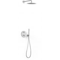 Tres Therm-Box zestaw prysznicowy podtynkowy termostatyczny z deszczownicą chrom 28125004