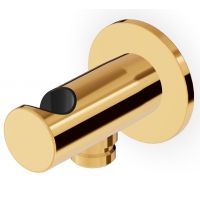 Zucchetti Brim przyłącze kątowe z uchwytem złoty Z93933.C40