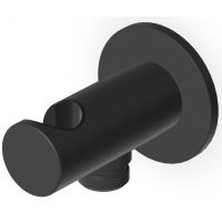 Zucchetti Brim przyłącze kątowe z uchwytem czarny Z93933.N6