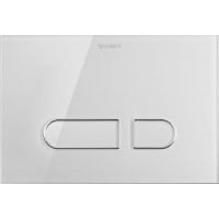 Duravit DuraSystem A1 przycisk spłukujący do WC szkło białe WD5002012000