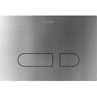 Duravit DuraSystem A1 przycisk spłukujący do WC stal nierdzewna szczotkowana WD5012704000