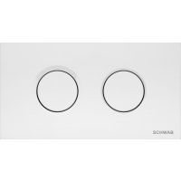 Schwab Thira Duo przycisk spłukujący do WC pneumatyczny tworzywo biały 4060419301
