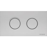 Schwab Thira Duo przycisk spłukujący do WC pneumatyczny chrom mat 4060419331