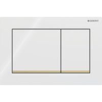 Geberit Omega20 przycisk spłukujący do WC biały-złoty 115.080.KK.1
