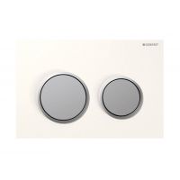 Geberit Omega20 przycisk spłukujący biały / chrom mat 115.085.KL.1