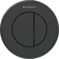 Geberit Typ 10 przycisk spłukujący WC pneumatyczny czarny/czarny mat 116.056.16.1