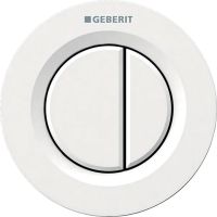 Outlet - Geberit Typ 01 przycisk spłukujący do WC biały 116.043.11.1
