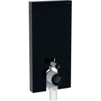 Geberit Monolith moduł sanitarny do WC stojącego szkło szary piaskowy/aluminium 131.003.SJ.6