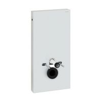 Geberit Monolith moduł sanitarny do WC wiszącego szkło białe/aluminium 131.021.SI.5