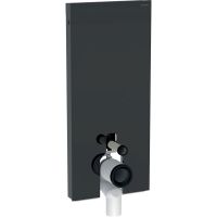 Geberit Monolith moduł sanitarny do miski WC stojącej szkło lava/aluminium czarny chrom 131.033.JK.5