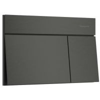 Hansgrohe Element E przycisk spłukujący do WC czarny chrom szczotkowany 66003340