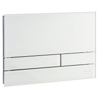 Kronenbach Plantec 2.0 Cube 60 przycisk spłukujący do WC szkło białe/chrom połysk KB1126021904