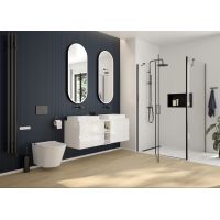 Oltens Vernal zestaw mebli łazienkowych 180 cm z blatem biały połysk 68629000