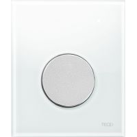 Tece Loop przycisk spłukujący do pisuaru szkło białe / chrom mat 9.242.659