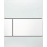 Tece Square przycisk spłukujący do pisuaru szkło białe 9.242.800