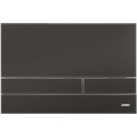 Werit Exclusive 2.1 przycisk spłukujący do WC szkło czarny mat/ramka czarny mat 102-000000311